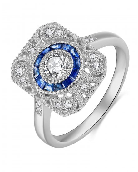 SAPPHIRE DIAMOND RING (TR4066)